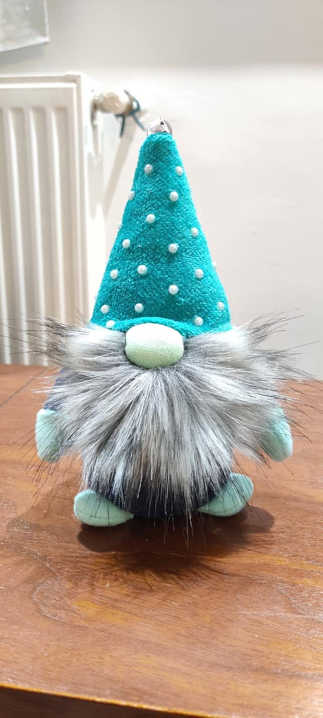 Teal Whisper — handmade gnome